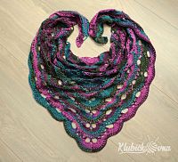 Háčkovaný šátek z Mercan Batik