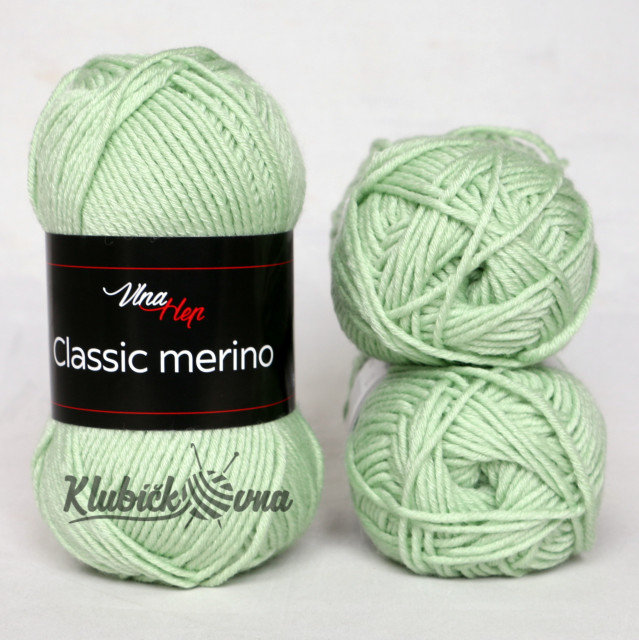 Příze Classic Merino 61303 pastelově zelená