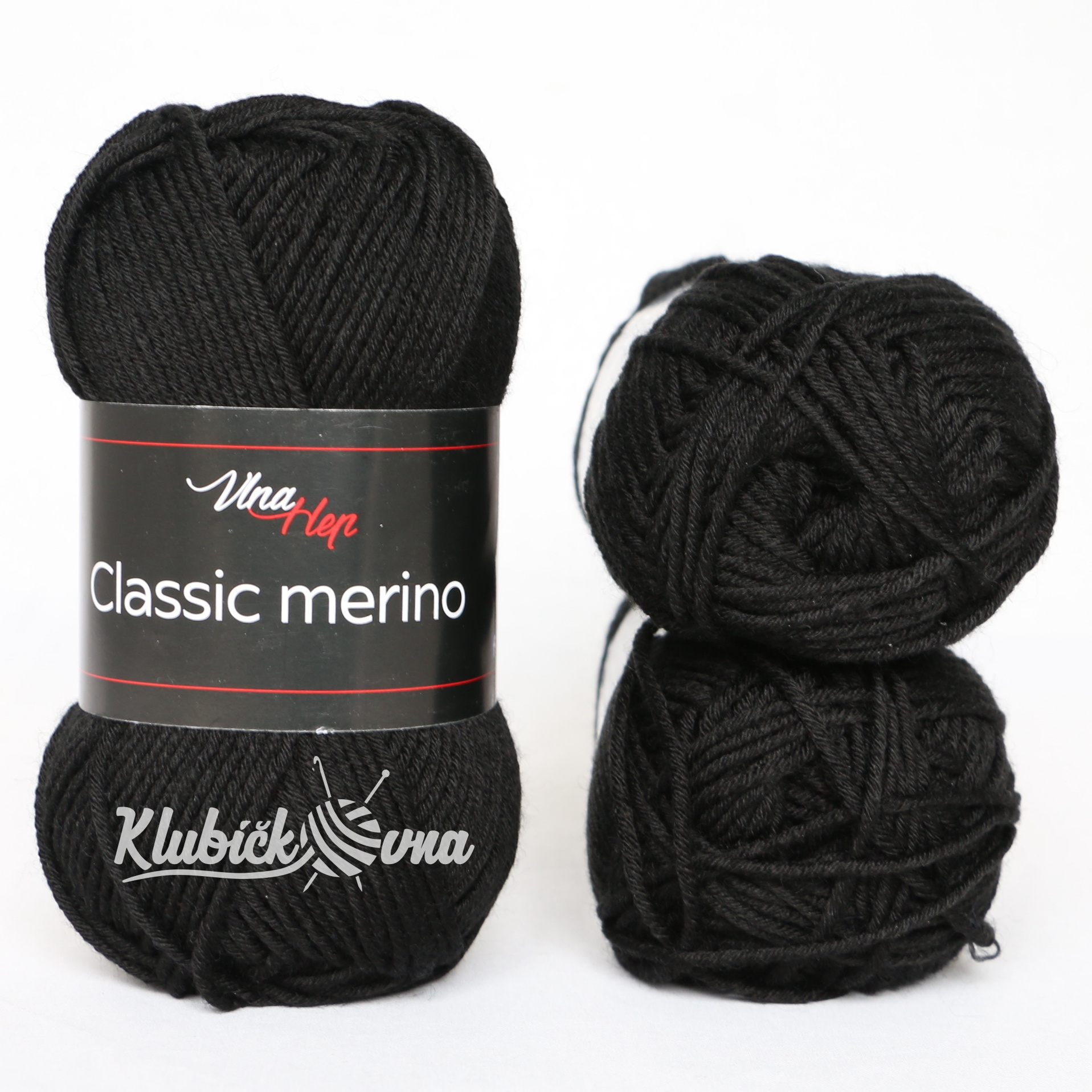 Příze Classic Merino 6001 černá