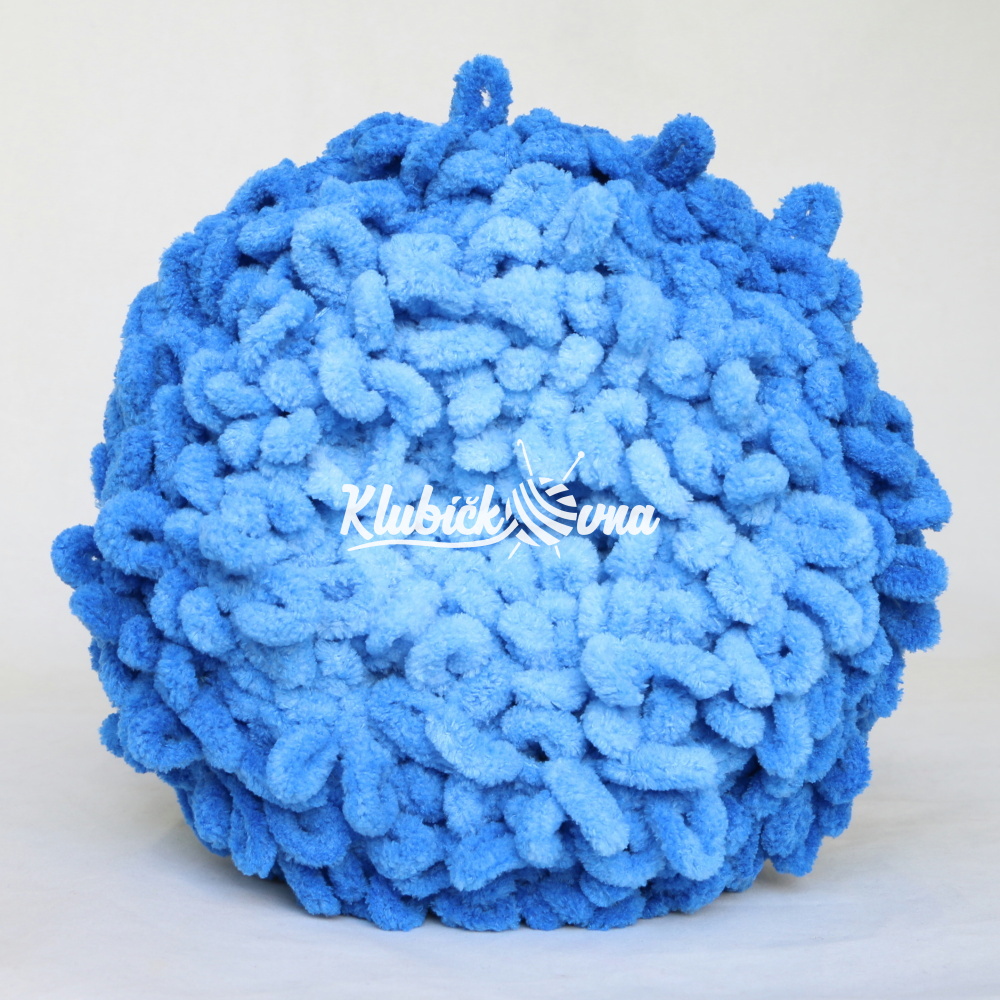 Příze Puffy Fine Ombre Batik 7280 modrá