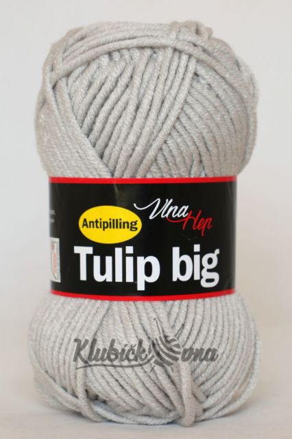 Příze Tulip Big 4230 stříbřitě šedá