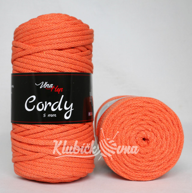Příze Cordy 5 mm 8194 oranžová