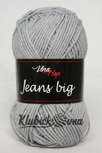 Příze Jeans Big 8232 šedá