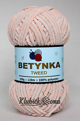 Příze Betynka Tweed 507 (světle šedá + oranžová)